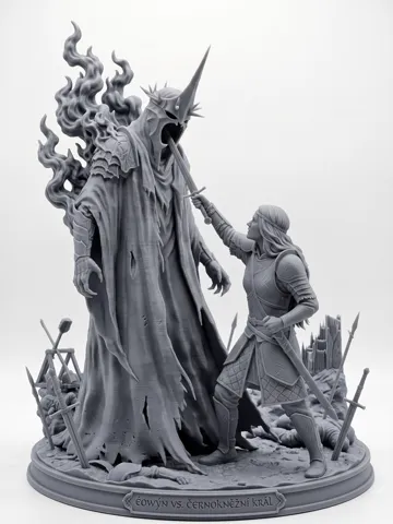 Adorno temático: Éowyn vs Witch-king of Angmar – Pelennor Fields — vista de referencia 2