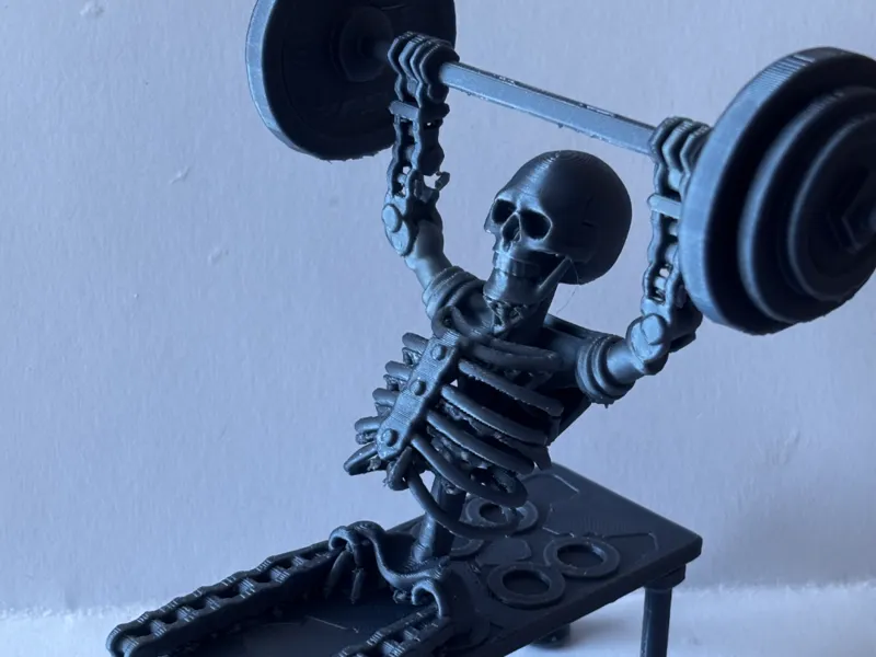 Skeleton gym decoration