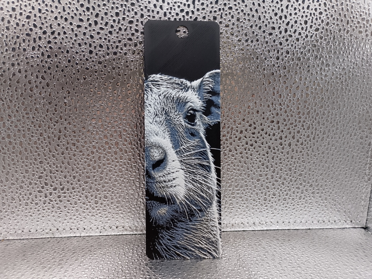 Miniatura 1 do modelo 3D Capybara Bookmark – Hueforge