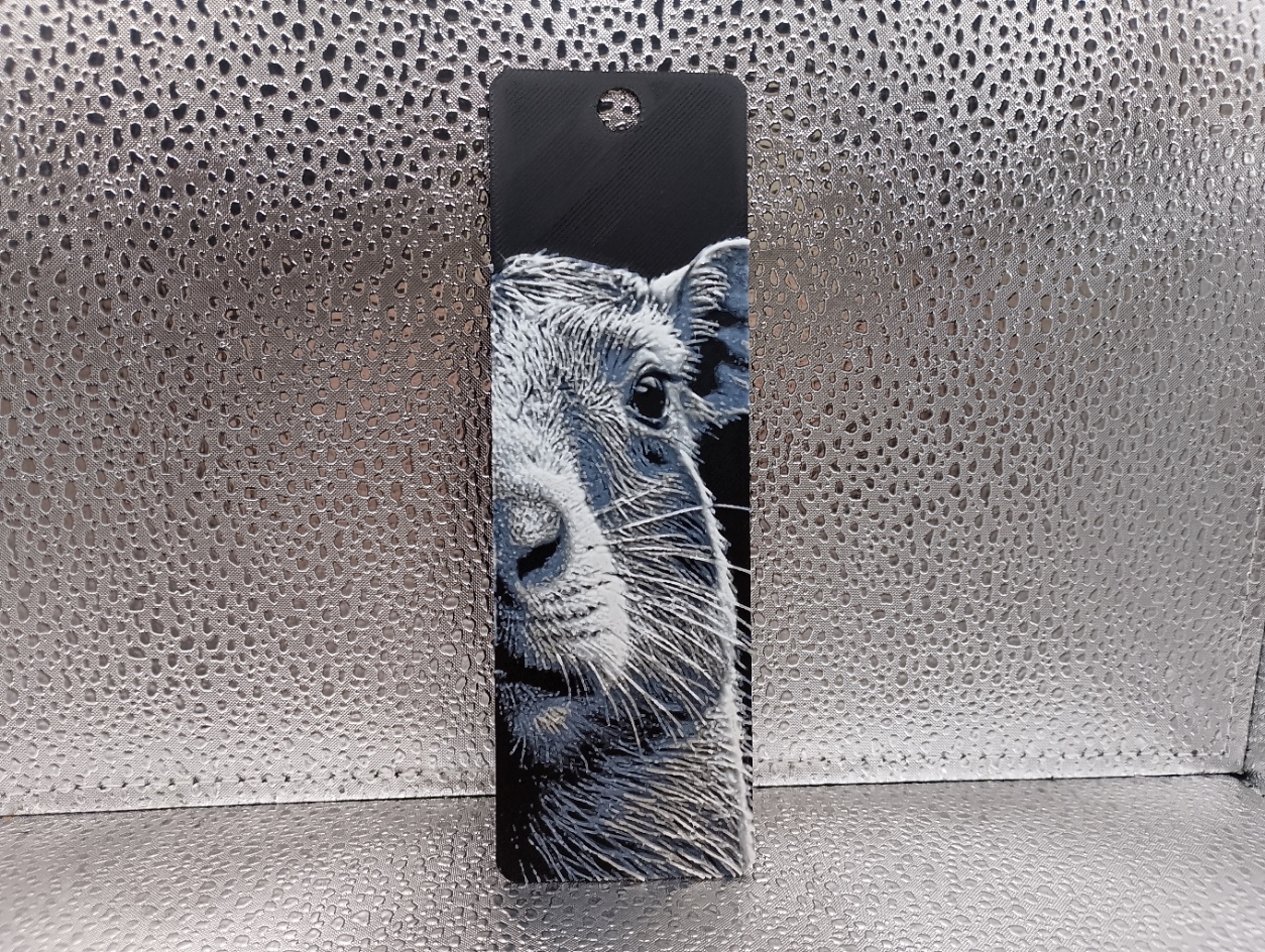 Miniatura 4 do modelo 3D Capybara Bookmark – Hueforge