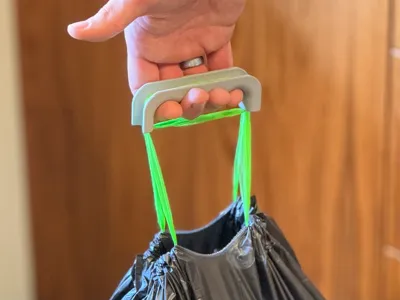 Ergonomic Trash & Grocery Bag Handle Carrier