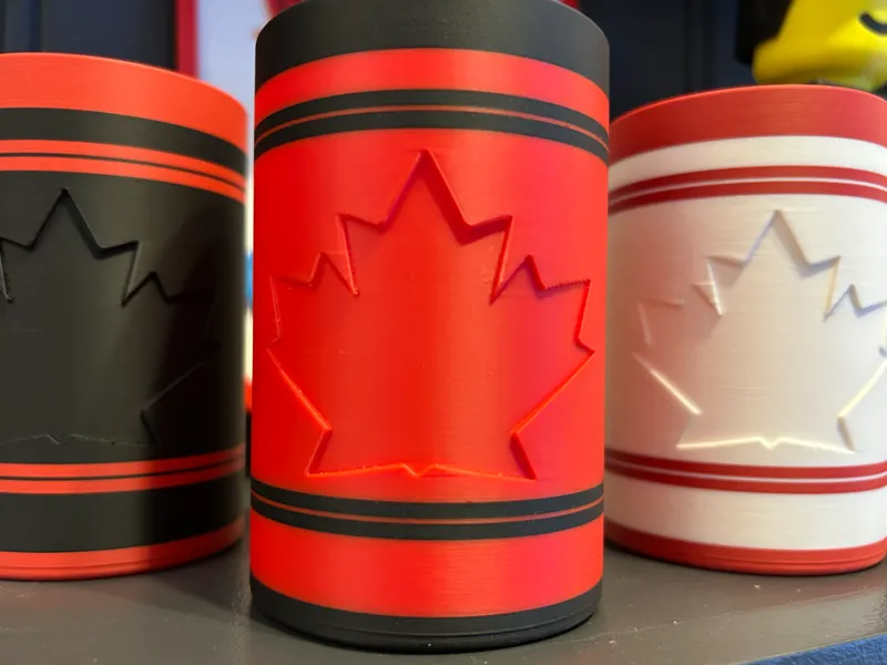 Canada Olympic Drink Koozie Red