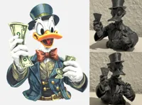 Figurine Picsou et ses dollars — photo 1