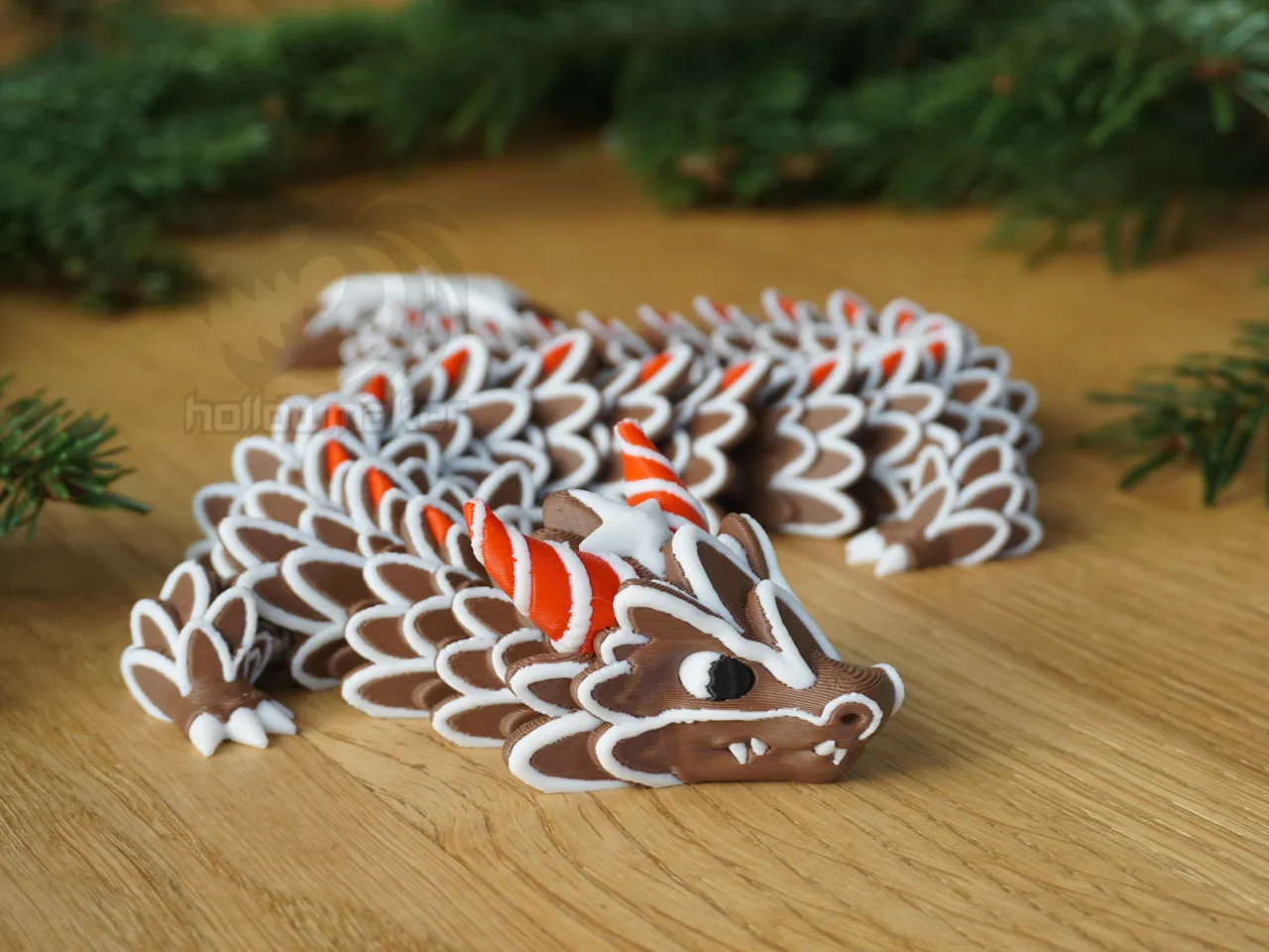 Crumbleclaw - Articulated Gingerbread Dragon view 3
