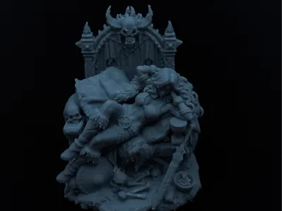 Red Sonja on her throne