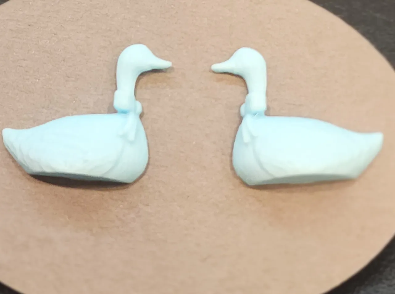 Vintage Goose Stud Earrings view 4