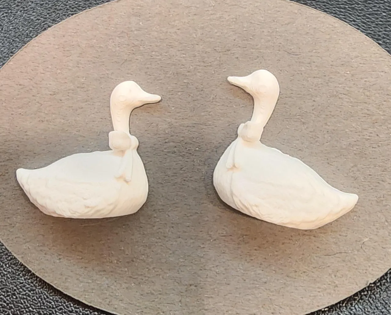 Vintage Goose Stud Earrings view 2