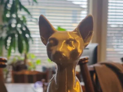 Canadian Sphynx Cat Statue