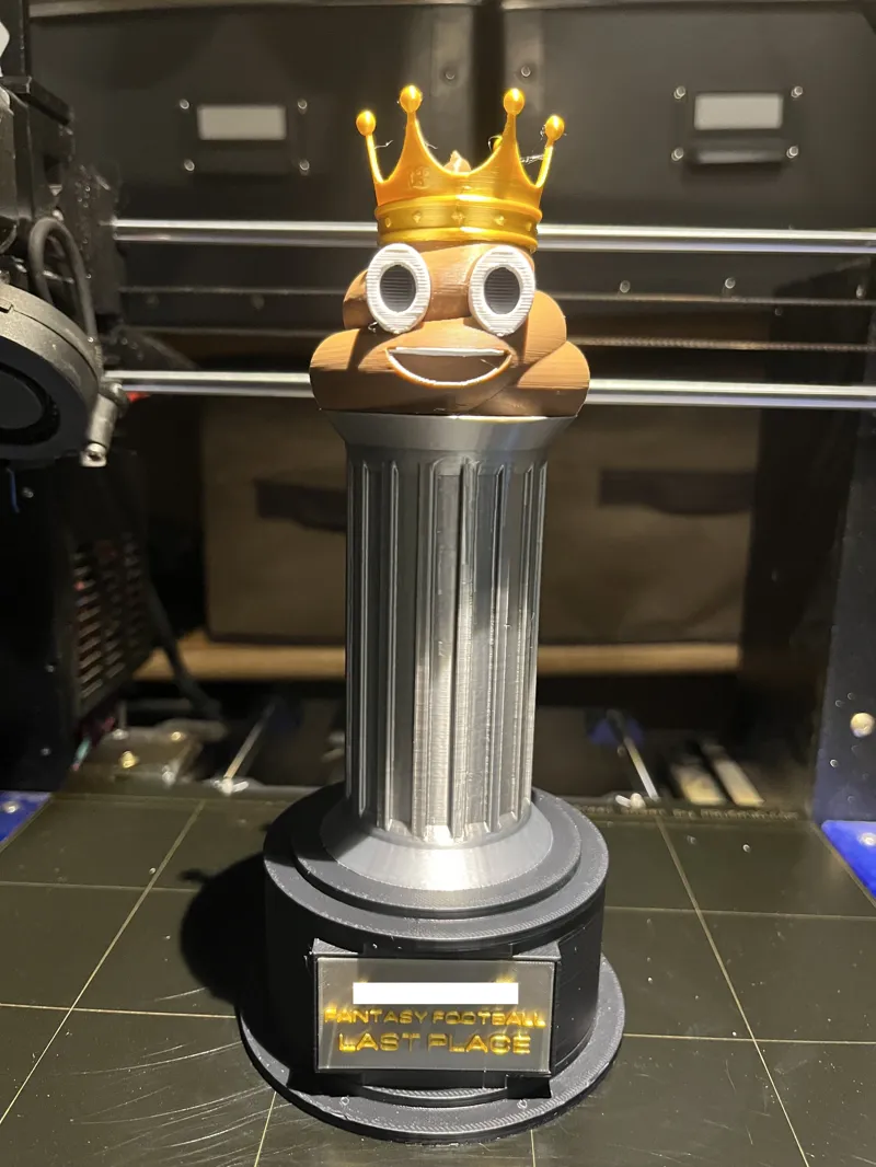 Fantasy Football Loser Trophy (Separate Pieces)