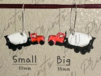 Concrete Truck  Jewelry earrings neckalce charm