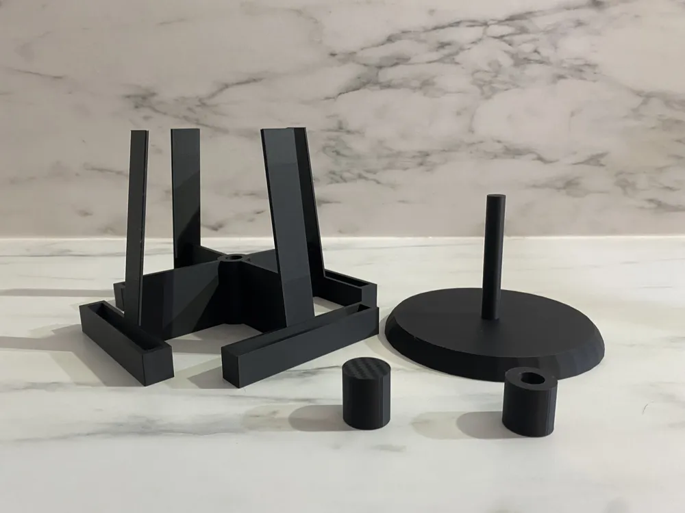 Rotating Carousel Display Rotating 4 Card Carousel Display Easy Set Up - Free 3D Print Model ...