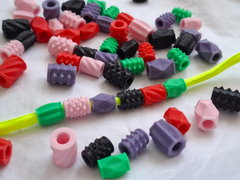 Textured Cord Beads – 6 Unique Sensory Textures
