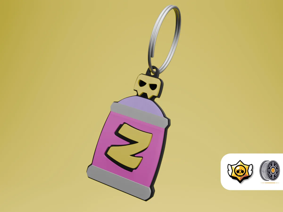 Emz Spray Can | Brawl Stars Keychain Series (AMS) - Free 3D Print Model ...