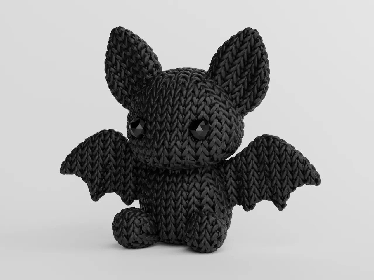 Knitted Bat view 3