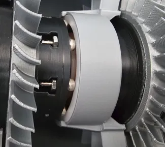 Turbojet Engine white bearing cover