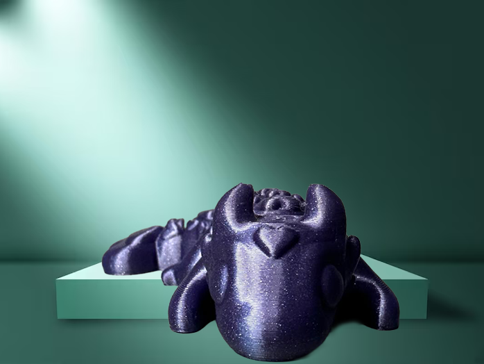 Baby Love Flexi-Drache in Galaxy-Lila