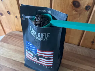 long coffee bag scoop