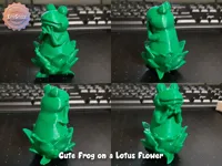 Grenouille mignonne sur une fleur de lotus — photo 4