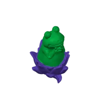Grenouille mignonne sur une fleur de lotus — photo 7