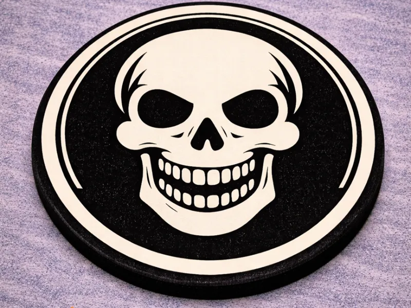 Untersetzer Bierdeckel Totenkopf Skull Dekor 