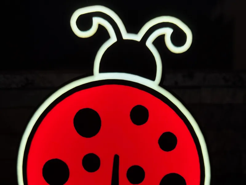 Ladybug Cute Kid's Lightbox Light Box Night Light