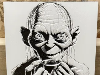 Escultura en capas Gollum 