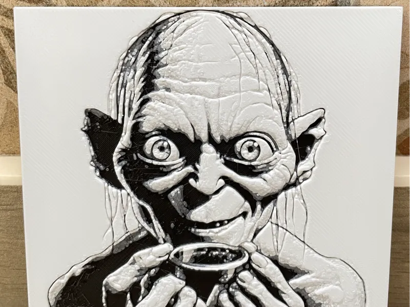 Escultura en capas Gollum 