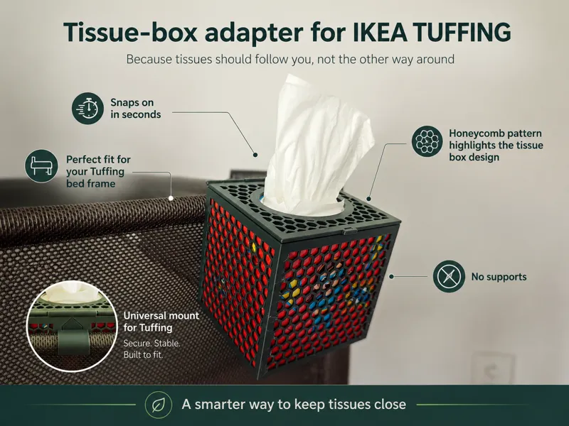IKEA TUFFING tissue box holder