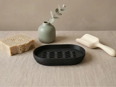 NAMI – Minimalist Soap Dish with Waves