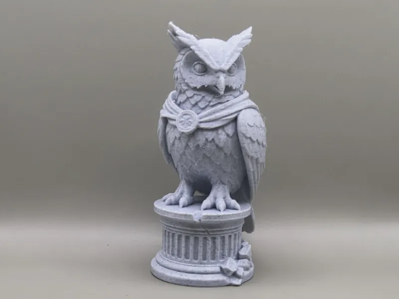 Ancient Marble Guardian Owl