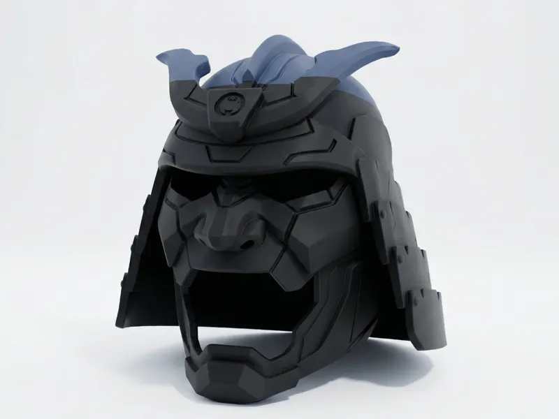 Cyber Kabuto – A Modern Samurai Helmet Reimagined