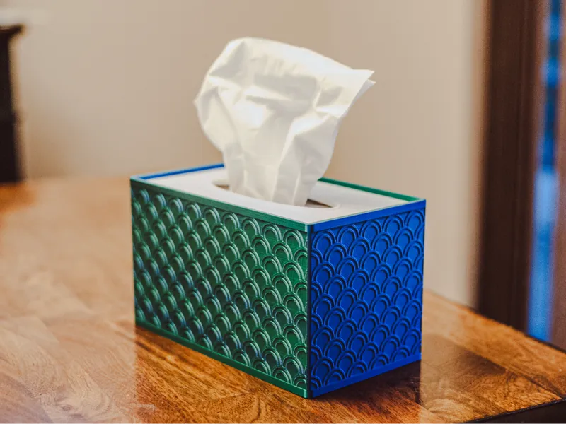 Tissue Box (Japanese Pattern)