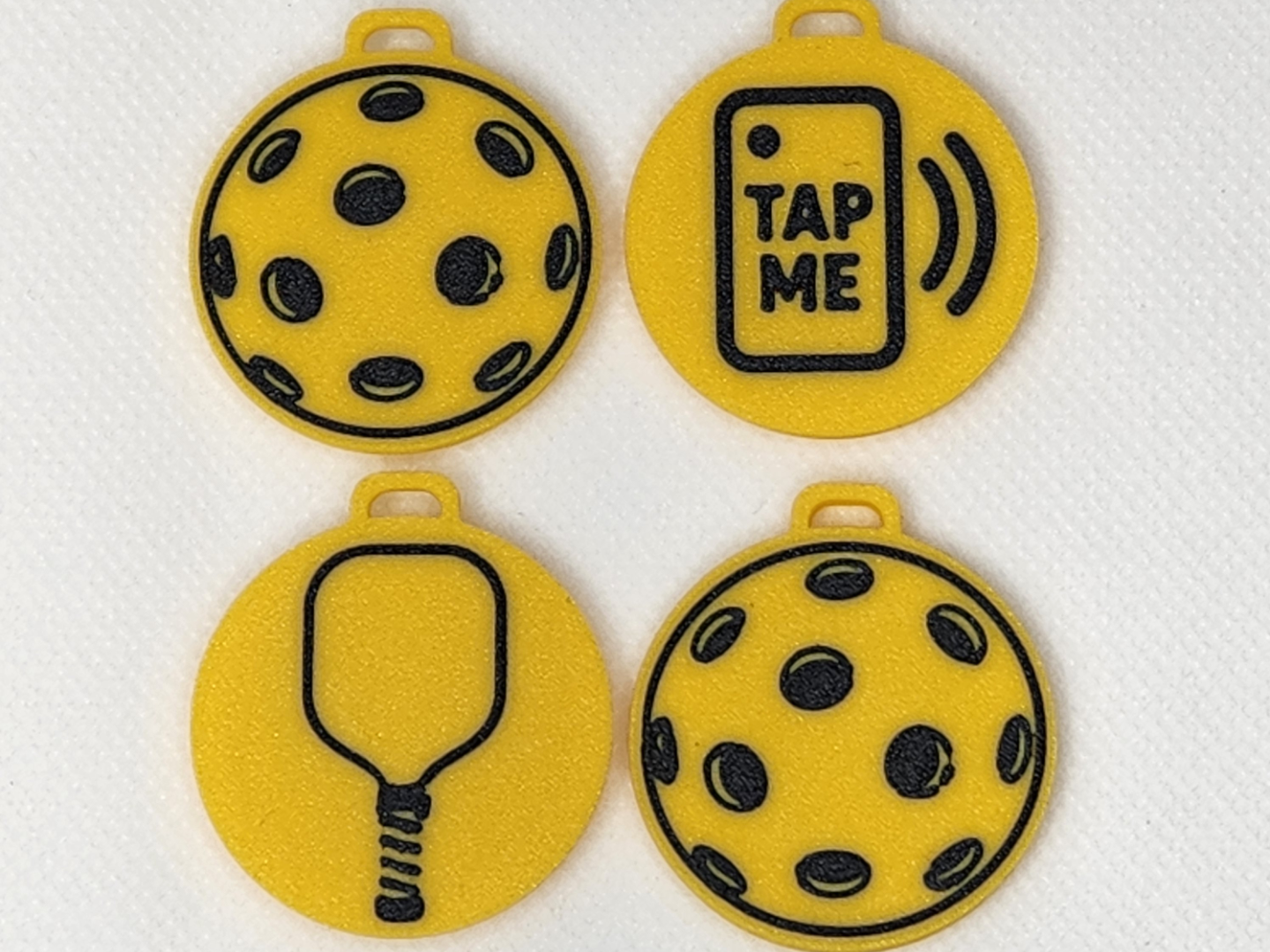 Pickleball  NFC Enabled Keychain Bag Tag