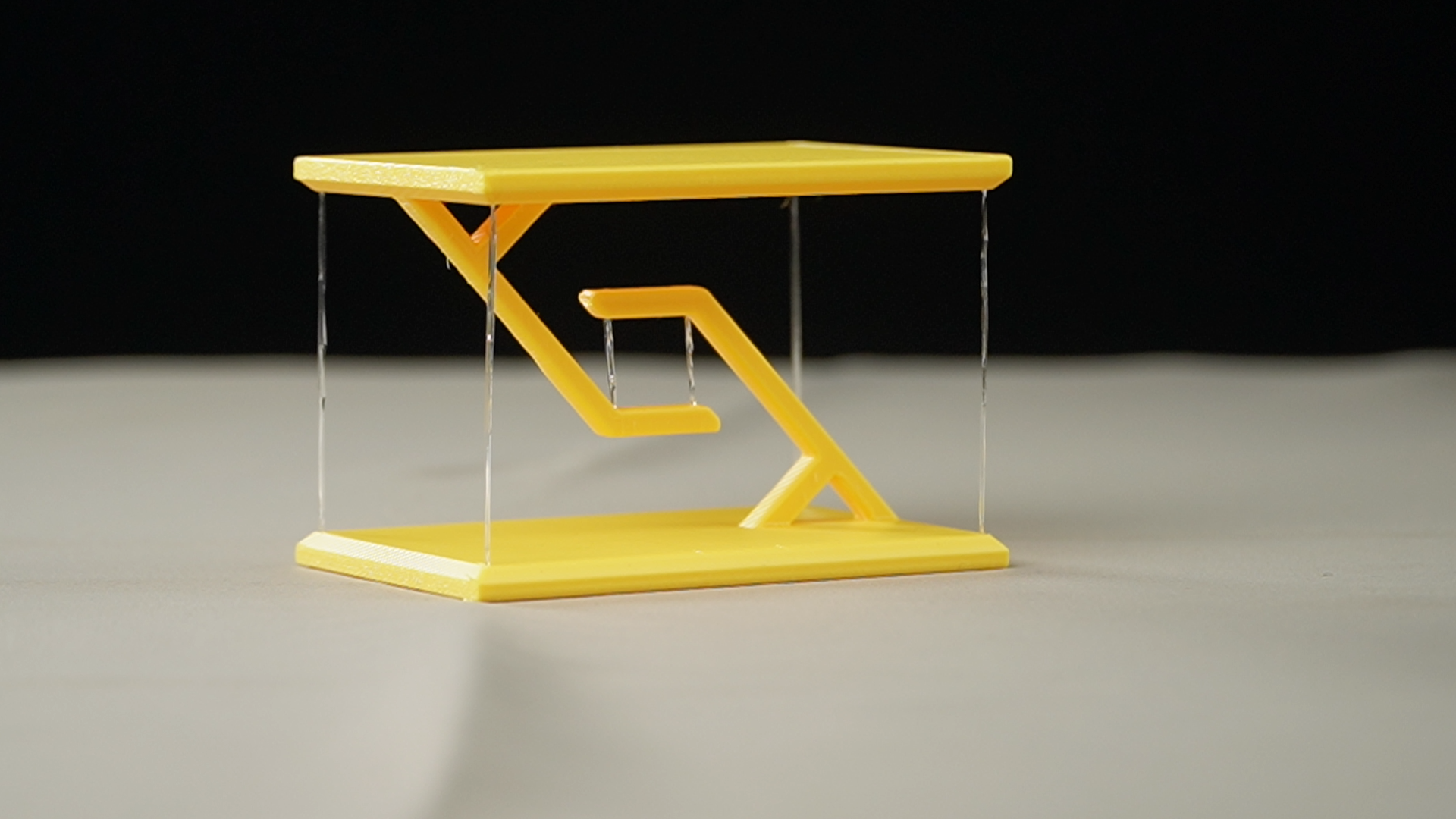Miniatura 1 do modelo 3D YiBOX 悬浮小长桌2，一体打印，无需安装。