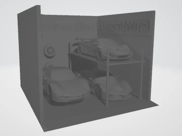 Garage with the Holy Trinity of Hypercars