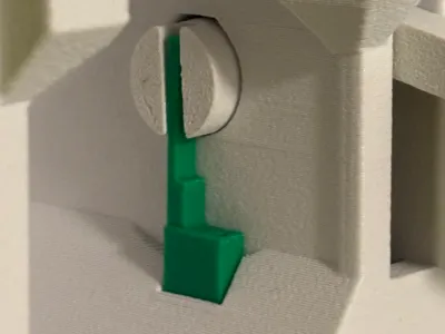 Axle Keeper for Golf ball dispenser
