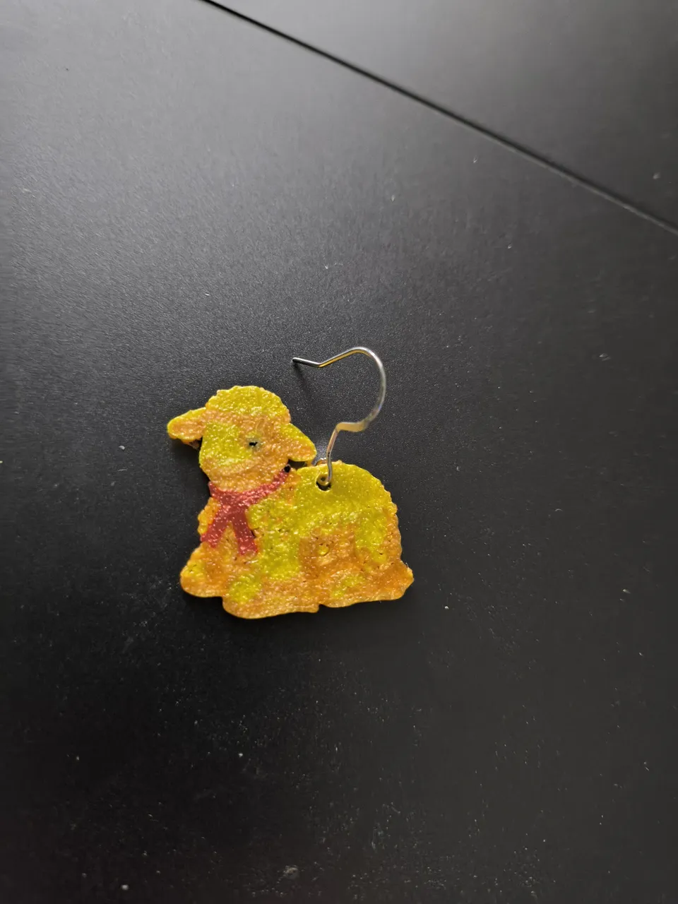 Polish Butter Lamb Earrings view 2