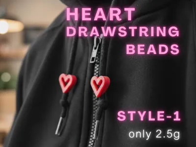 Heart Downstring Beads STYLE-1