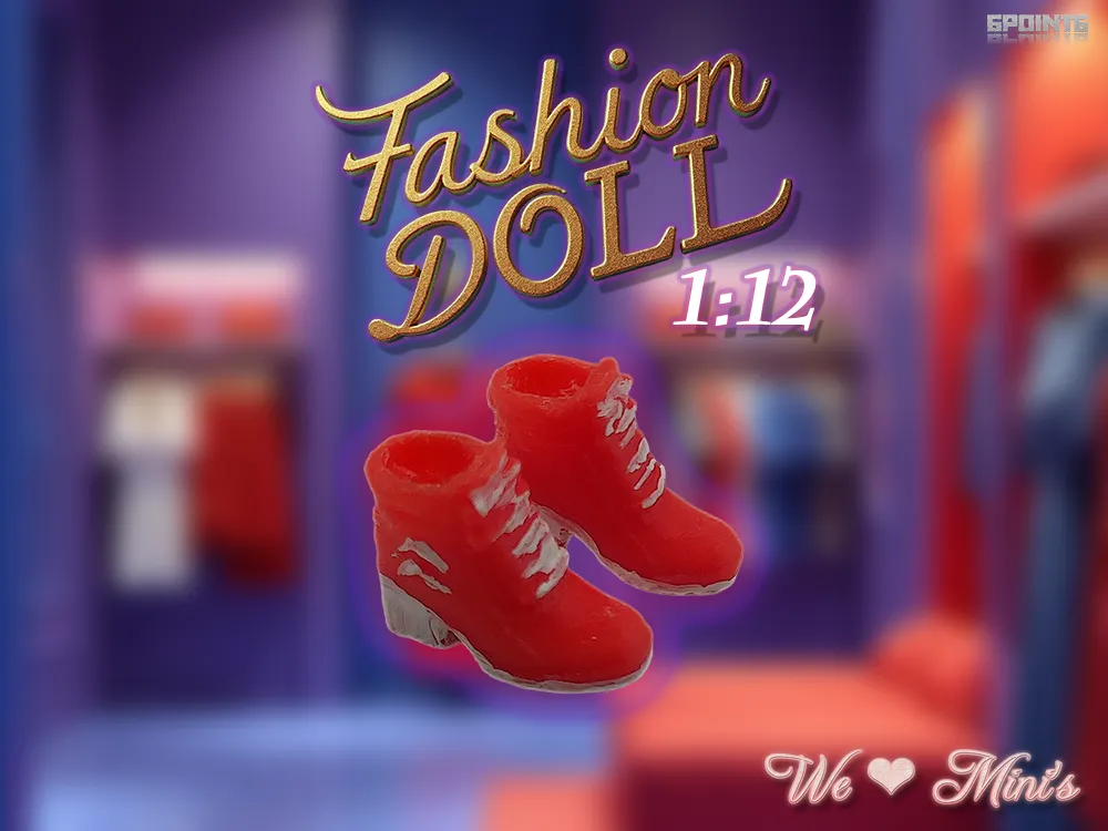 Poupée mannequin 1-12 - Bottes à talons pour femme par 6POiNT6