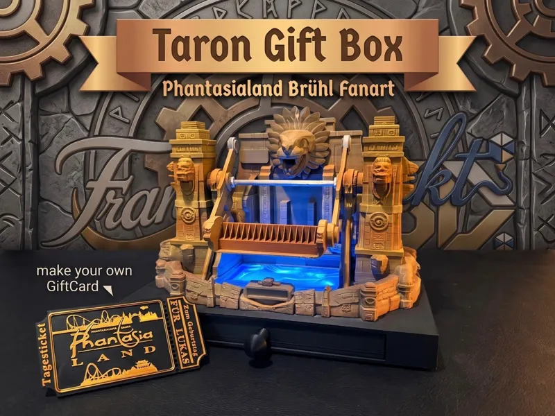 Phantasialand Gutschein Box Taron Fanart