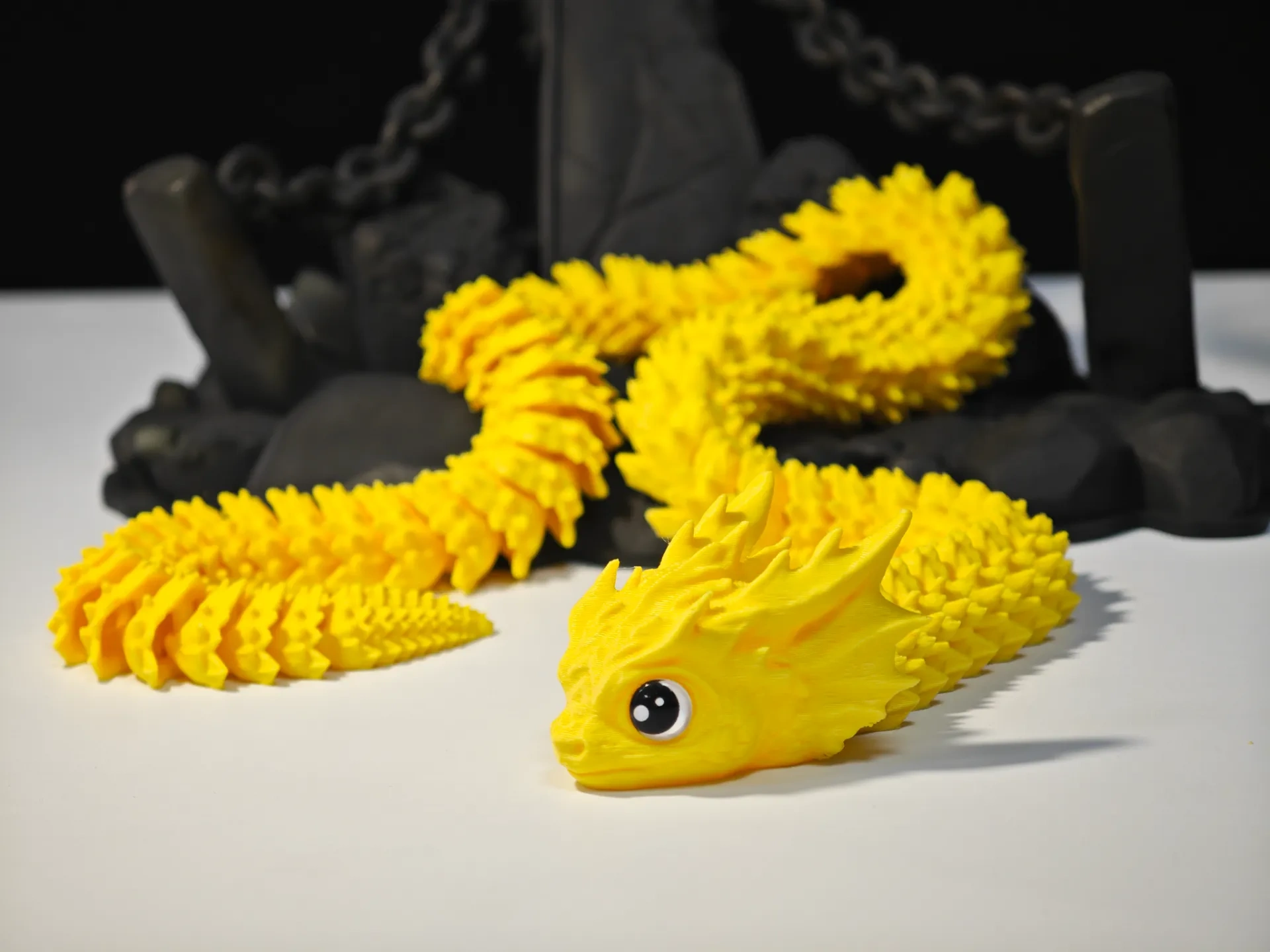 Miniatura 2 do modelo 3D 蛇年-翼蛇~一体打印铰链可动蛇