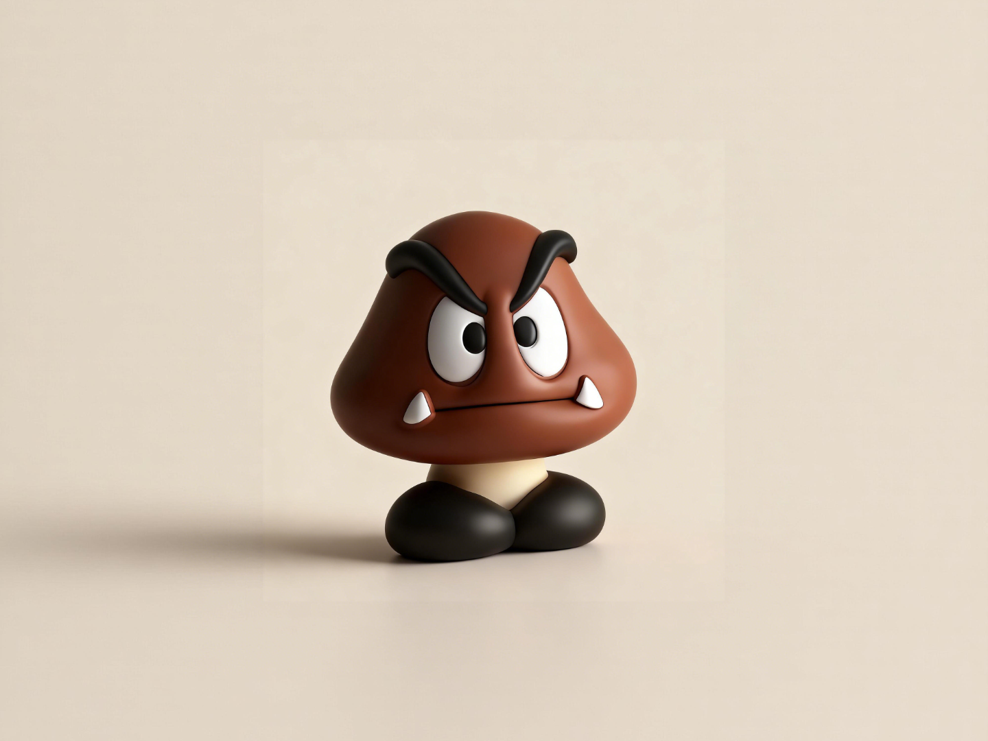 板栗仔毒菇-超级玛丽Super Mario马里奥兄弟手办模型摆件玩偶
