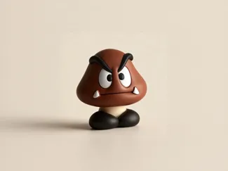 板栗仔毒菇-超级玛丽Super Mario马里奥兄弟手办模型摆件玩偶