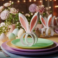 Rond de serviette lapin de Pâques — photo 3
