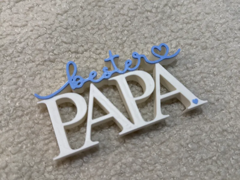 bester Papa Vater Schriftzug Deko Vatertag