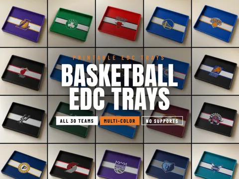 Bandeja organizadora: NBA Gameday EDC Trays - All Teams Available! — referencia de MakerWorld