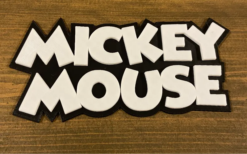 Mickey Mouse sign or nameplate