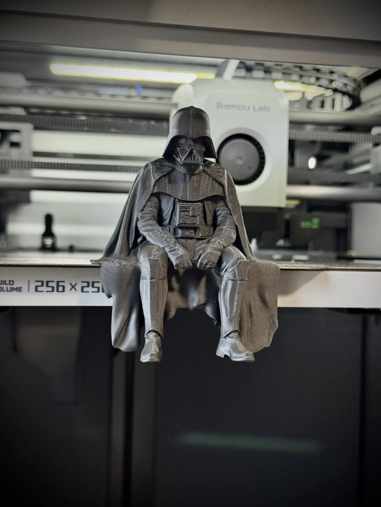 Sad Darth Vader sitting on a ledge figurine! view 3