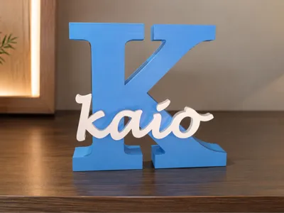 Personalized Initial Name Sign