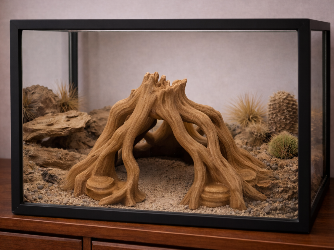 Ancient Root Arch Hide – Forest Canopy Shelter